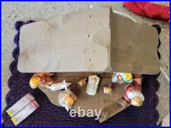 Vintage 12 Piece Goebel Hummel Nativity Scene Porcelain Figurines + stable