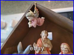 Vintage 14 Piece Goebel Hummel Nativity Scene Porcelain Figurines V W. Germany