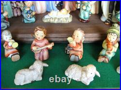 Vintage 1950s-1990s Goebel Hummel Nativity Scene Set or Christmas Creche