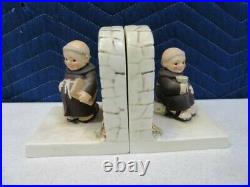 Vintage 1956 Goebel Hummel Friar Tuck Bookends Excellent W Germany