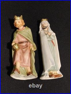 Vintage 1965 Goebel Hummel Nativity Scene 8 Pieces Manger + Barn Stable Germany