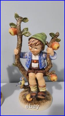 Vintage 1968 Goebel Hummel Large Apple Tree Boy & Girl 10 3/4 Figurines