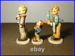 Vintage 3 Goebel Hummels Lot Hello 124 Waiter 154 Little Hiker 16