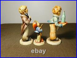 Vintage 3 Goebel Hummels Lot Hello 124 Waiter 154 Little Hiker 16