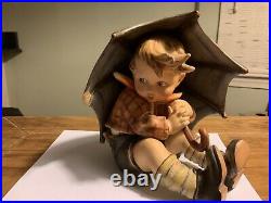Vintage 8 Large Umbrella Boy #152 Goebel Hummel Figurine Tmk-crown-1 Mark