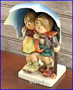 Vintage GOEBEL HUMMEL #71 Stormy Weather Girl & Boy Under Umbrella W Germany