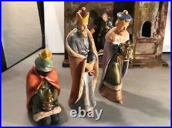 Vintage Goebel Germany 9 Piece Nativity Set With Kreiche Lqqk Hx 82