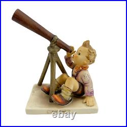 Vintage Goebel HUMMEL #132 Star Gazer Figurine Boy & Telescope Exc Cond Signed