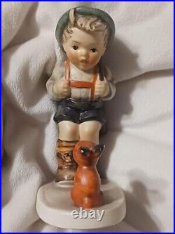 Vintage Goebel HUMMEL Figurine #6/0 SENSITIVE HUNTER TMK 2 Boy with Rabbit 5