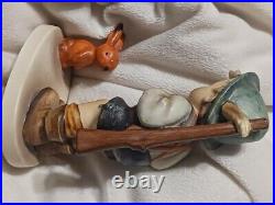 Vintage Goebel HUMMEL Figurine #6/0 SENSITIVE HUNTER TMK 2 Boy with Rabbit 5