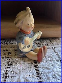 Vintage Goebel HUMMEL Germany Figurine # 53 JOYFUL Girl Playing Mandolin
