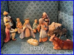Vintage Goebel Hummel 13-Pc Nativity Set #214 TMK-2 Full Bee W. Germany (Read)
