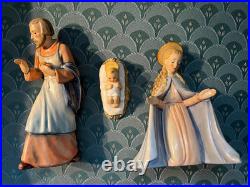 Vintage Goebel Hummel 13-Pc Nativity Set #214 TMK-2 Full Bee W. Germany (Read)
