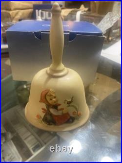 Vintage Goebel Hummel Annual Bell 1981 Boy & Bird West Germany Porcelain