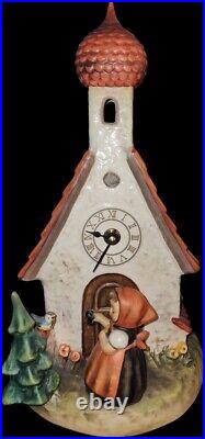 Vintage Goebel Hummel Chapel Time Clock Hum 442 11.25 Artist Signed