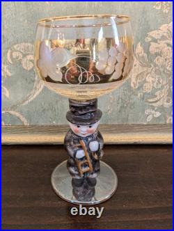 Vintage Goebel Hummel Figural Wine Glasses, West Germany