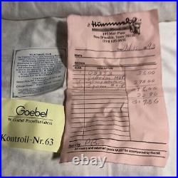Vintage Goebel Hummel Figurine 71 2/0 Stormy Weather 1984 Original Box & receipt