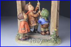 Vintage Goebel Hummel Figurine LETS TELL THE WORLD # 487 W Germany 10 1/2 tall