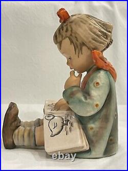 Vintage Goebel Hummel Figurines Bookends #14A AND #14B Bookworms 5.75 Tall
