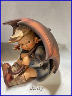 Vintage Goebel Hummel Figurines Umbrella Boy & Umbrella Girl (152/A)(152/B)
