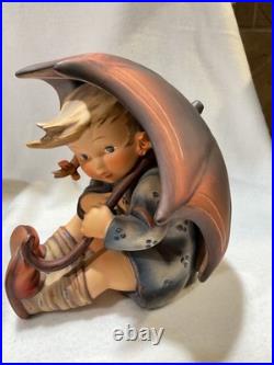 Vintage Goebel Hummel Figurines Umbrella Boy & Umbrella Girl (152/A)(152/B)