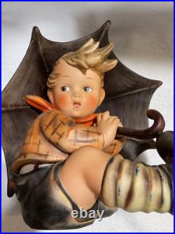Vintage Goebel Hummel Figurines Umbrella Boy & Umbrella Girl (152/A)(152/B)