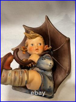 Vintage Goebel Hummel Figurines Umbrella Boy & Umbrella Girl (152/A)(152/B)
