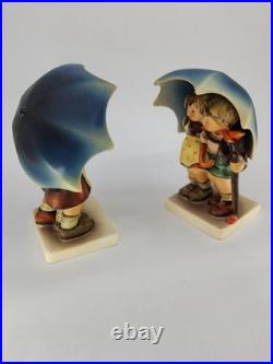 Vintage Goebel Hummel HUM 71 Stormy Weather W Germany Porcelain Decor Lot of 2