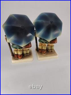 Vintage Goebel Hummel HUM 71 Stormy Weather W Germany Porcelain Decor Lot of 2