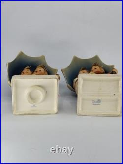 Vintage Goebel Hummel HUM 71 Stormy Weather W Germany Porcelain Decor Lot of 2