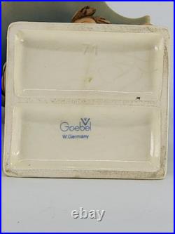 Vintage Goebel Hummel HUM 71 Stormy Weather W Germany Porcelain Decor Lot of 2