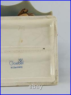 Vintage Goebel Hummel HUM 71 Stormy Weather W Germany Porcelain Decor Lot of 2