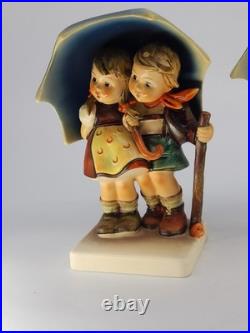 Vintage Goebel Hummel HUM 71 Stormy Weather W Germany Porcelain Decor Lot of 2