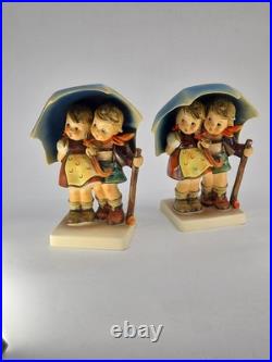 Vintage Goebel Hummel HUM 71 Stormy Weather W Germany Porcelain Decor Lot of 2