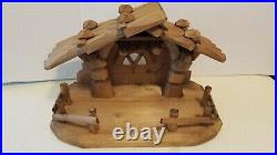 Vintage Goebel Hummel Nativity Set W. Germany 10 piece set with Wooden Manger