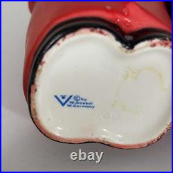 Vintage Goebel Hummel Red Friar Tuck Monks Oil And Vinegar Cruets Germany 60's