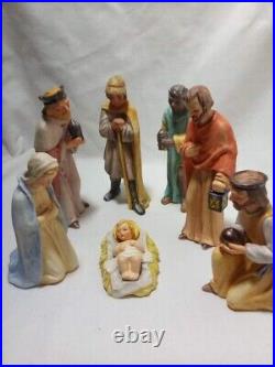 Vintage Goebel Hummel Sacrart Nativity Set Of 7 West Germany 1960 Rare