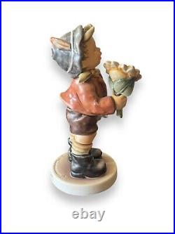 Vintage Goebel Hummel Sunflower Boy 902 5.75 Figurine Germany Swarovski Crystal