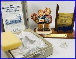 Vintage Goebel Hummel THE LOVE LIVES ON #416 Jubilee Special Edition Stand & Box