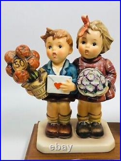 Vintage Goebel Hummel THE LOVE LIVES ON #416 Jubilee Special Edition Stand & Box
