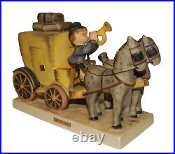 Vintage Goebel Hummel The Mail is Here Boy on Stagecoach Figurine