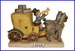 Vintage Goebel Hummel The Mail is Here Boy on Stagecoach Figurine