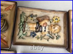 Vintage Goebel Hummel Wall Plaque Lot of 6 W. Germany M. I. Hummel Ceramic Tiles