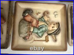 Vintage Goebel Hummel Wall Plaque Lot of 6 W. Germany M. I. Hummel Ceramic Tiles