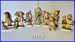 Vintage Goebel M. I. HUmmel Figurines Lot of 8 Full Bee Germany Apple Tree