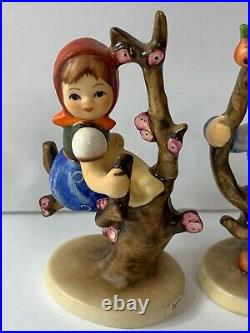 Vintage Goebel M. I. Hummel Apple Tree Boy and Girl W. Germany #141 #142 TMK-3/5