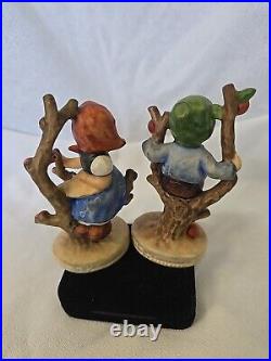 Vintage Goebel M. I. Hummel Apple Tree Boy and Girl W. Germany #141 #142 TMK-5