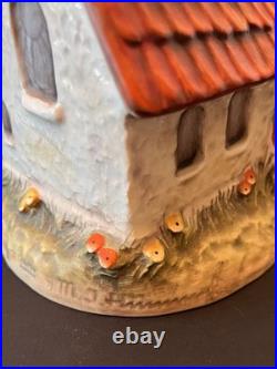 Vintage Goebel M. I. Hummel Chapel Time Clock Tower Figurine Working Clock
