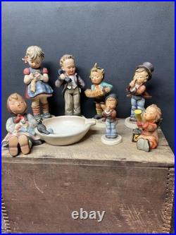 Vintage Goebel M. J. Hummel Figurine Lot Of 7 Germany Serenade Doctor Vintage Goebel M. J. Hummel Figurine Lot Of 7 Germany Serenade Doctor