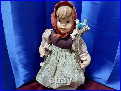 Vintage Goebel Mj Hummel Apple Tree Girl 13 Porcelain Doll Sitting On Tree